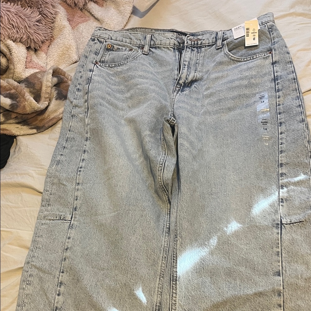 Aeropostale Light Blue Straight Leg Jeans